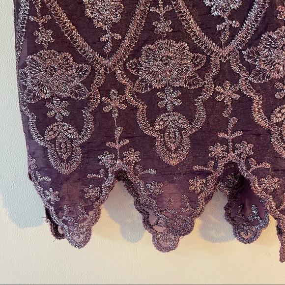 Vintage Syrup Clothing Co Purple Glitter Skirt - Picture 7 of 8